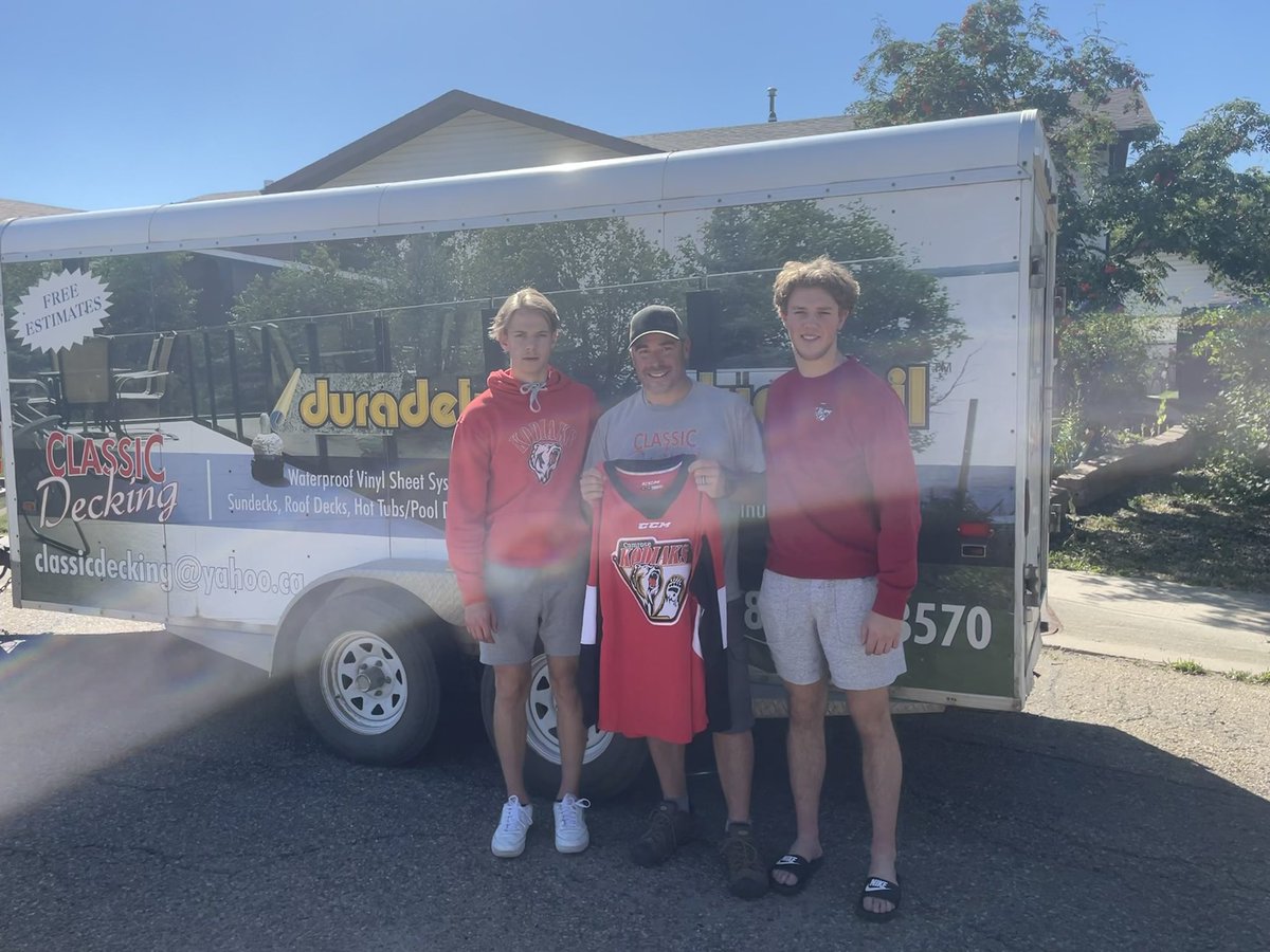 camrosekodiaks's tweet photo. Today we thank….. Classic Decking Duradek! Thank you for your support over the years! Now go get your dream deck you have wanted all these years from Classic Decking! https://t.co/Z2ZLI7CU6R