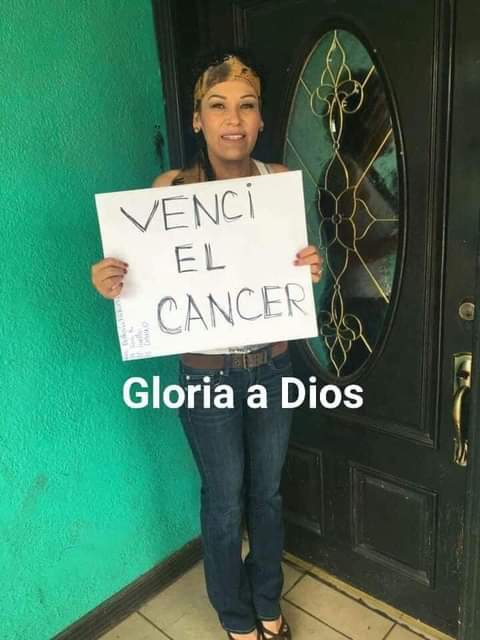 ACABA DE VENCER EL CANCER. ..¿LA FELÍCITAS?.