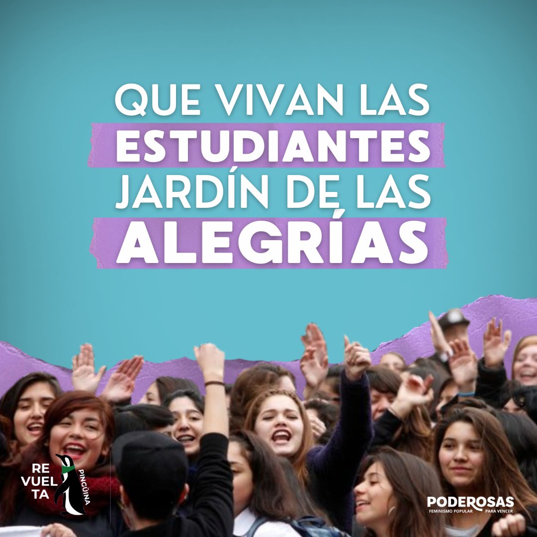 f_poderosas's tweet photo. Mientras comienzan las negociaciones para abrir el nuevo proceso constituyente, las estudiantes en las calles les recordamos que las transformaciones son con #Nosotras💜 https://t.co/hhlokMMC4x