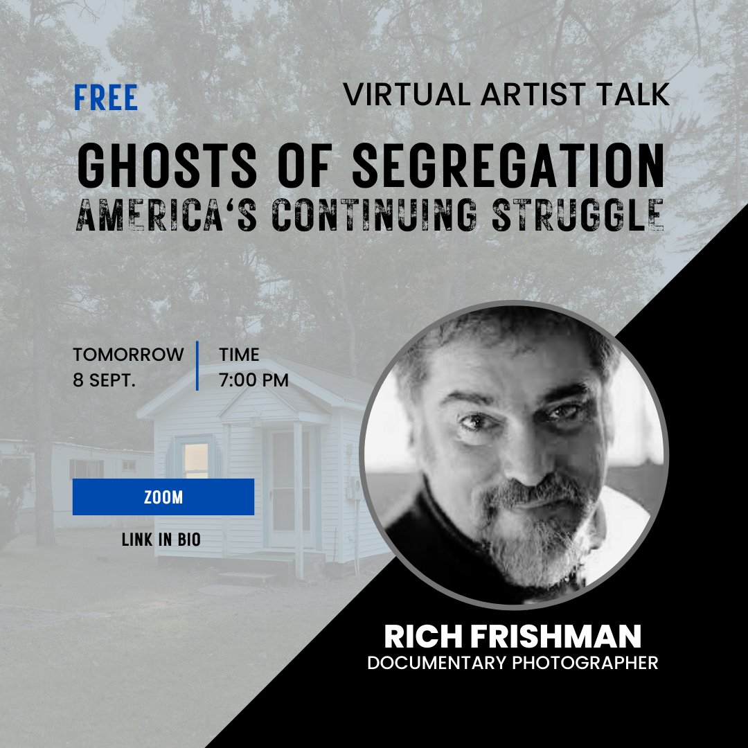 Join us tomorrow night #Milwaukee on Zoom to chat with photographer Rich Frishman about his work and his exhibition 'Ghosts of Segregation' currently on view at the Allis. FREE | 7PM ➡️ bit.ly/Allis-Art-Talk #ArtTalk