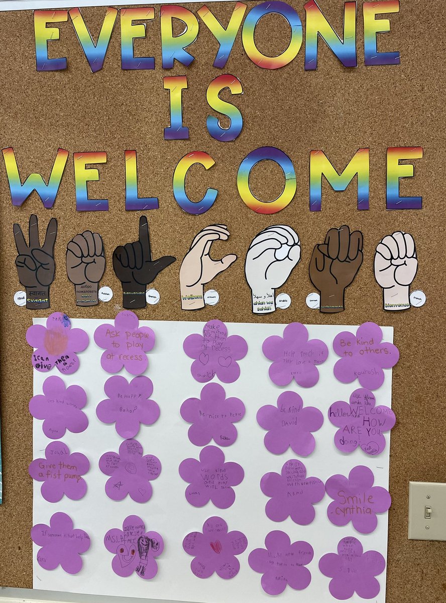 It was a great first day in Grade 2/3! After reading the book “All are Welcome”, students wrote down what they can do to make sure everyone in our class (and school) feels welcome! 👋 <a href="/OM_MackPS/">OMMackPS</a> <a href="/YRDSB/">York Region DSB</a>