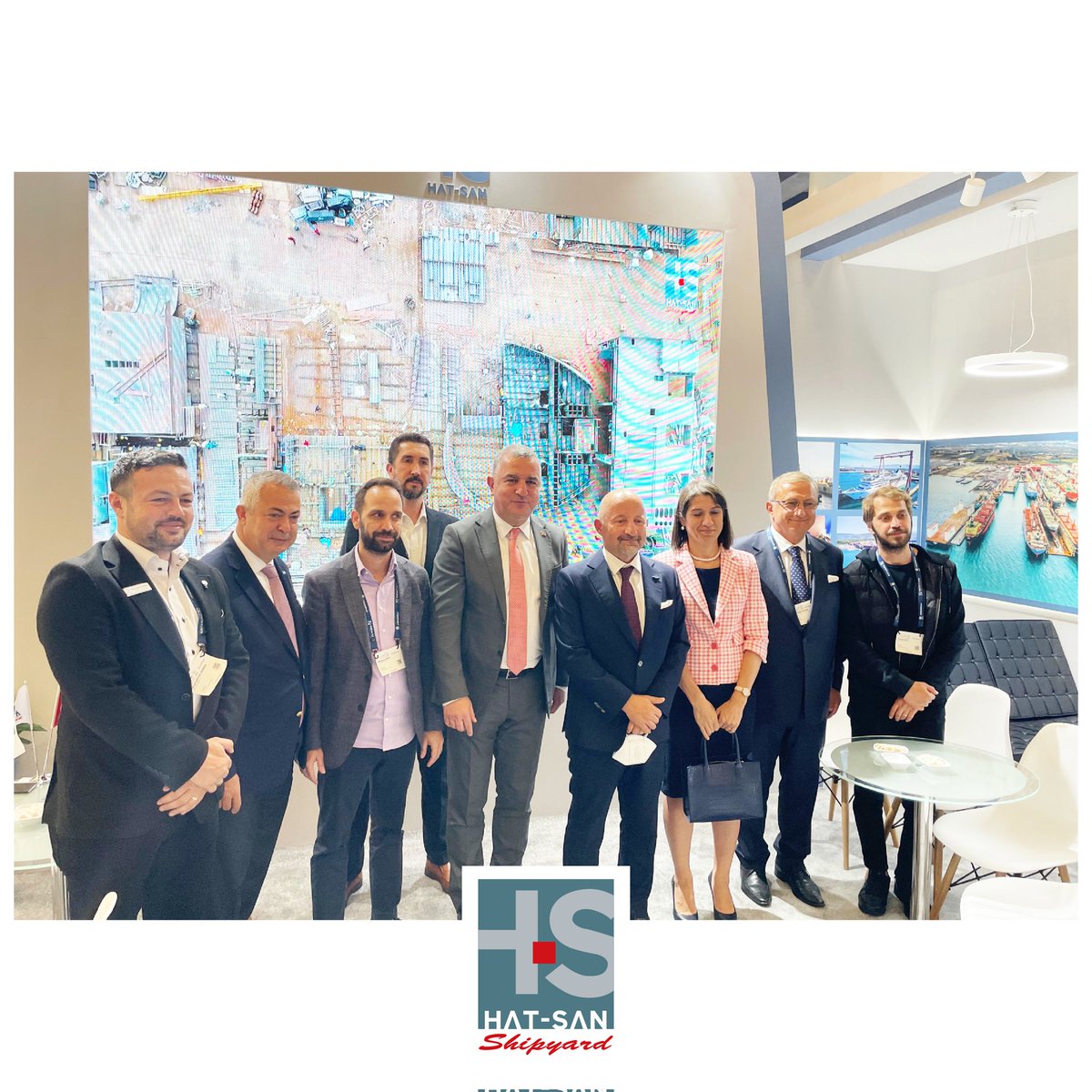 hatsanshipyard's tweet photo. The first two days are behind at SMM2022. We will be glad to welcome you at our stand B3 EG 104
#shipping #maritime #hatsanshipyard #hatsan #denizcilik #conversion #docking #vessel
#floatingdockbuilding #maintenance #drydocking #shiplengthening #offshore #construction #BWTS https://t.co/71vmyu9JGH