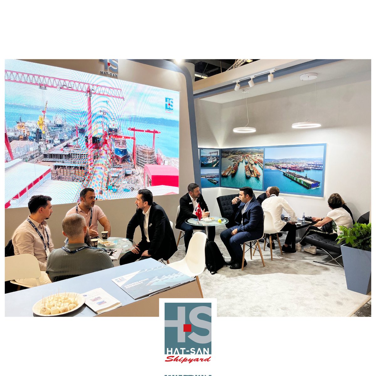 hatsanshipyard's tweet photo. The first two days are behind at SMM2022. We will be glad to welcome you at our stand B3 EG 104
#shipping #maritime #hatsanshipyard #hatsan #denizcilik #conversion #docking #vessel
#floatingdockbuilding #maintenance #drydocking #shiplengthening #offshore #construction #BWTS https://t.co/71vmyu9JGH