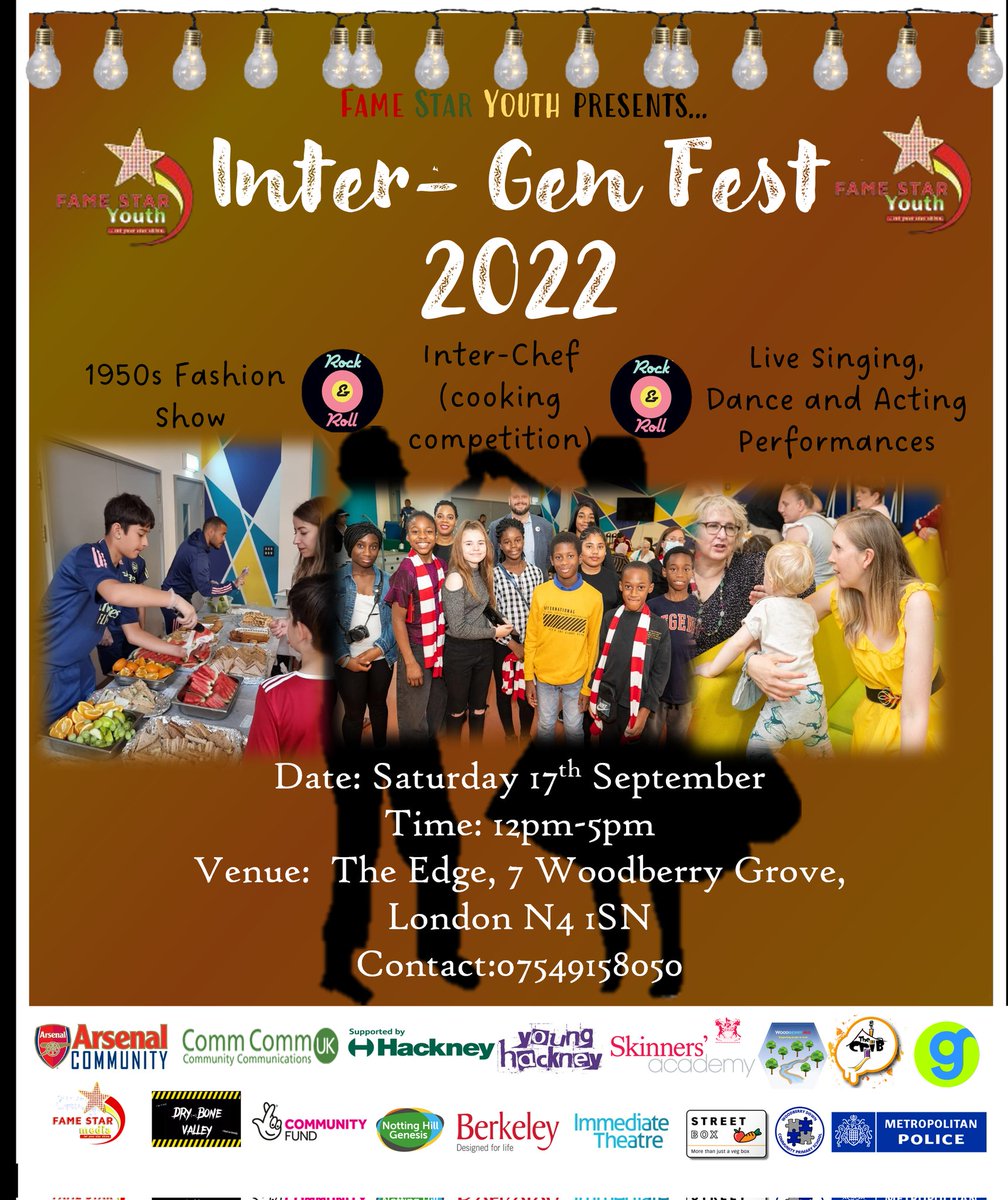 famestaryouth's tweet photo. #intergenfest one week to go!!! @TNLComFund @NHGhousing #euphemiachukwu #community https://t.co/HzPApwWzZ3