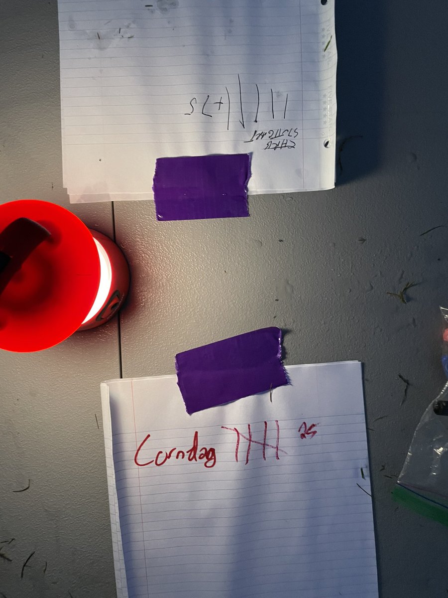 BBassLSU's tweet photo. W1 Setup

- 2 sets of squares with light up cones 🏮
- Table, pens, and paper for tracking rounds/reps 📝
- IPad for round timer ⏱
- Speaker for motivational tunes 🎶 https://t.co/SQXgQ6KxZm