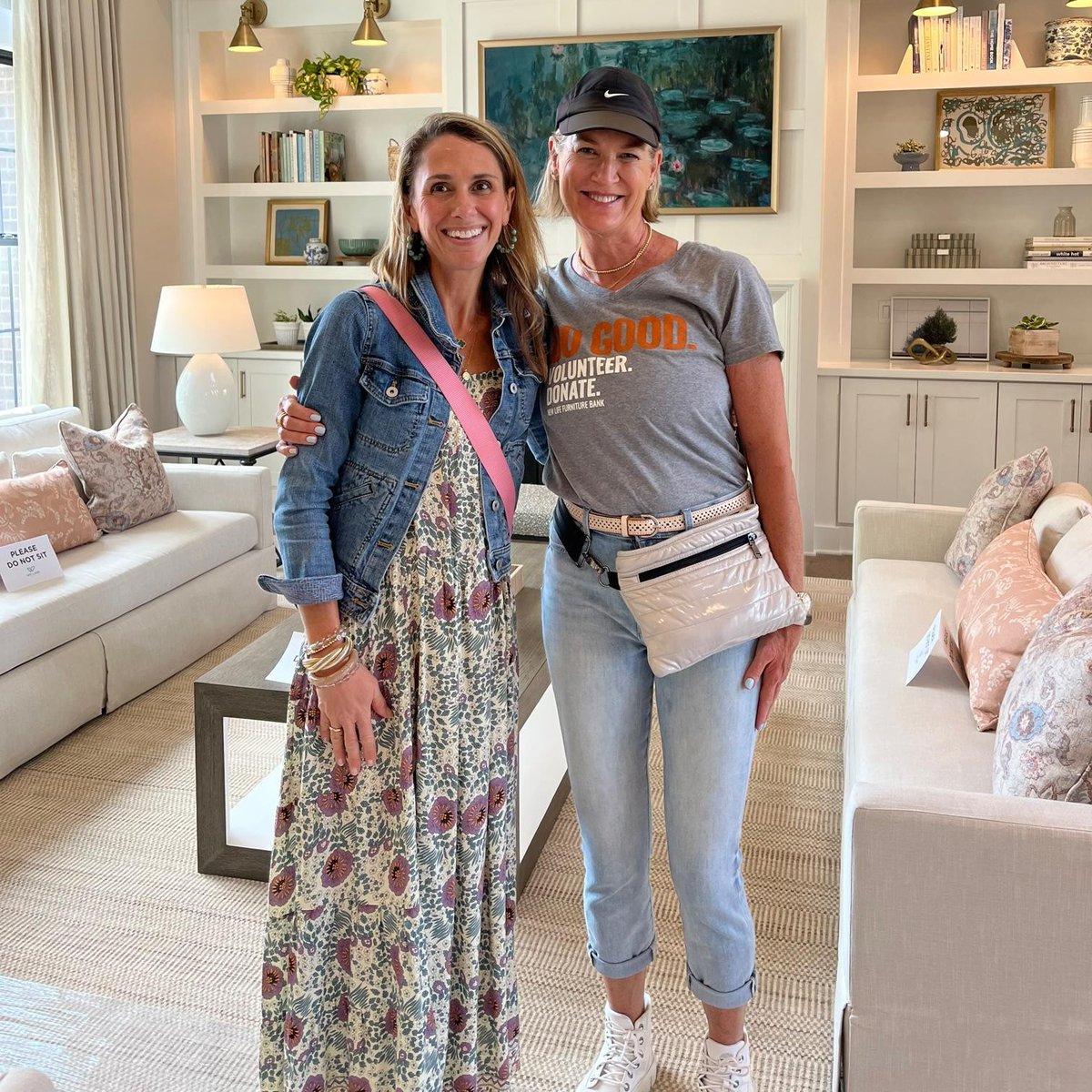 NLFBank's tweet photo. It's Realtor Day at @Homearama and we bumped into some of our favorite interior designers, Jo Potvin from @Designtomarket and Christine Kommer from @digshome!  We loved meeting all the realtors and checking out the gorgeous homes! #Cincyfurniturebank #Homearama #Design https://t.co/yPbB3KGKVP