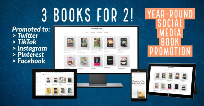 Take advantage of our special offer and we'll promote three of your books all-year-round for the price of two! List your books here today to get your promos started: cutt.ly/WCiU4OF