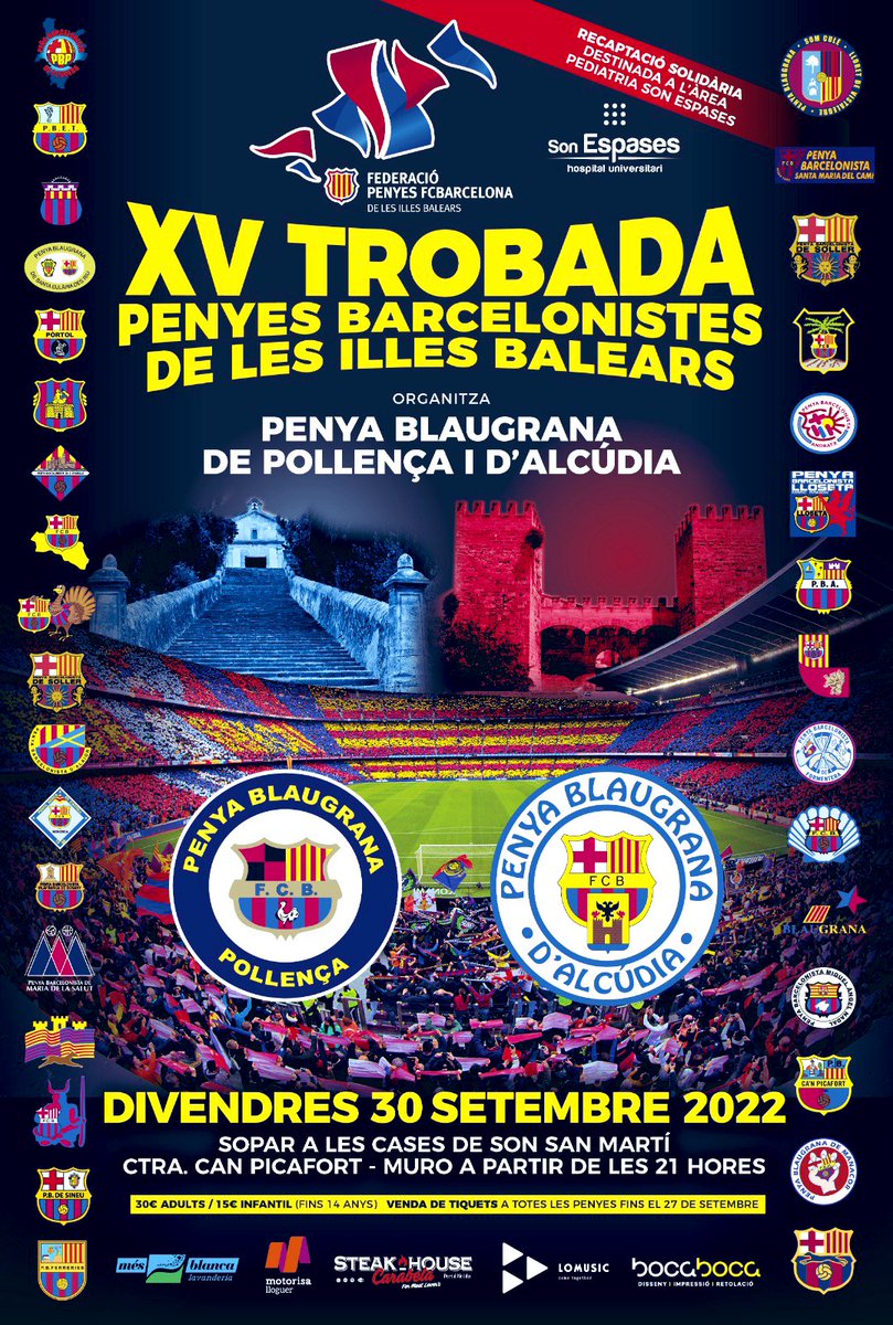 ToniCabo's tweet photo. Trobada Penyes Barcelonistes Illes Balears 🔴🔵🔴🔵  #penyesfcbib https://t.co/vbfCUSFo5V
