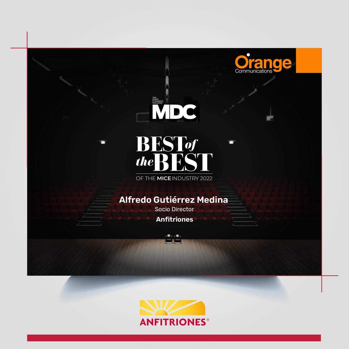 Orgullosamente ya son 10 años consecutivos de recibir este reconocimiento, el cual no sería posible sin la cadena productiva en donde gracias a nuestros socios comerciales quienes son pieza estratégica para que cada proyecto sea un éxito.
#MDC #TOP10 #PCO #Meetingplanner #MICE