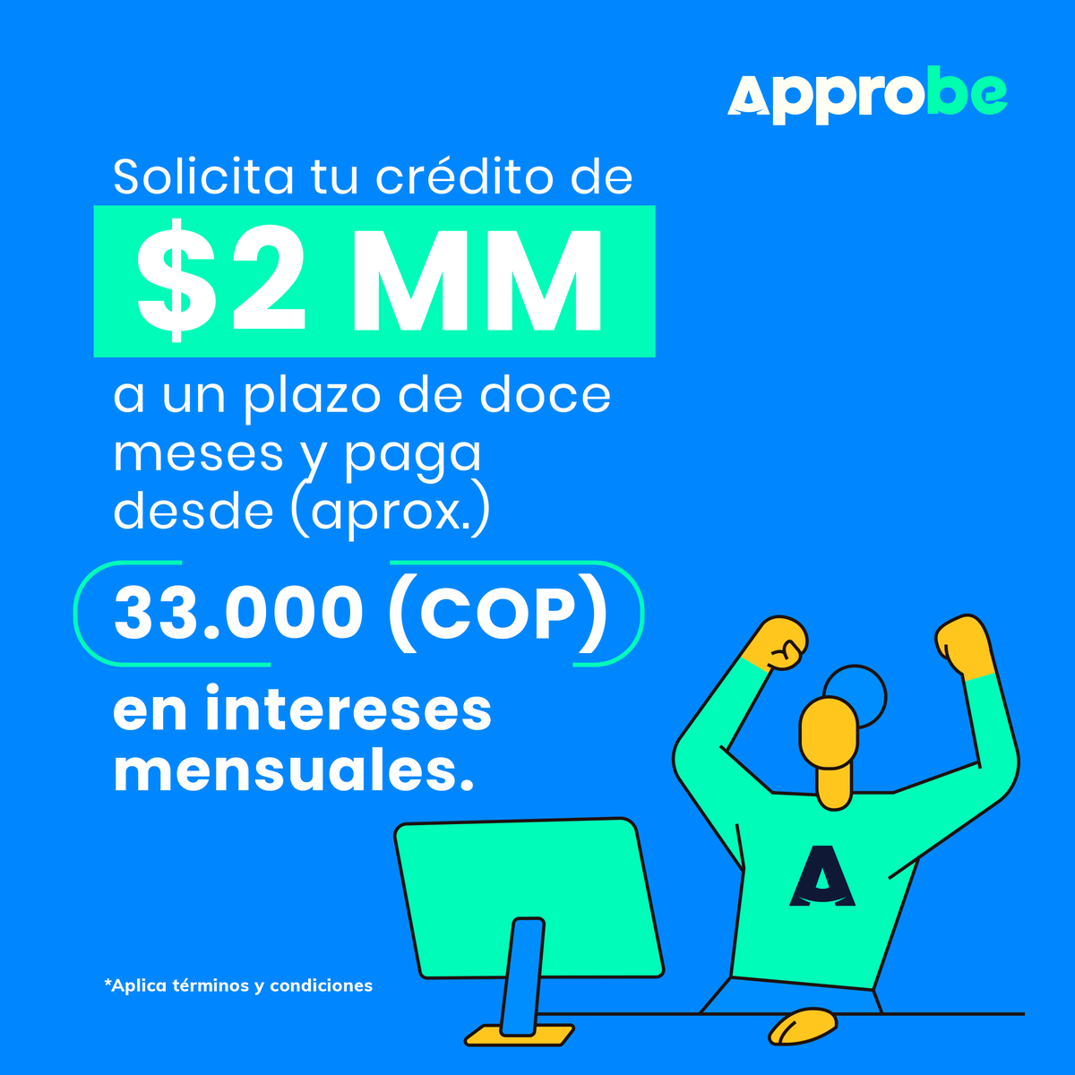 ApproBE_'s tweet photo. 🙌Tenemos tasas muy competitivas para tu crédito, Ingresa a Approbe, diligencia el simulador y obtén tu aprobación por menos de 24 horas.🔎

Más información en: https://t.co/Q4q3YuGJjJ https://t.co/Dy9tmTQmEb