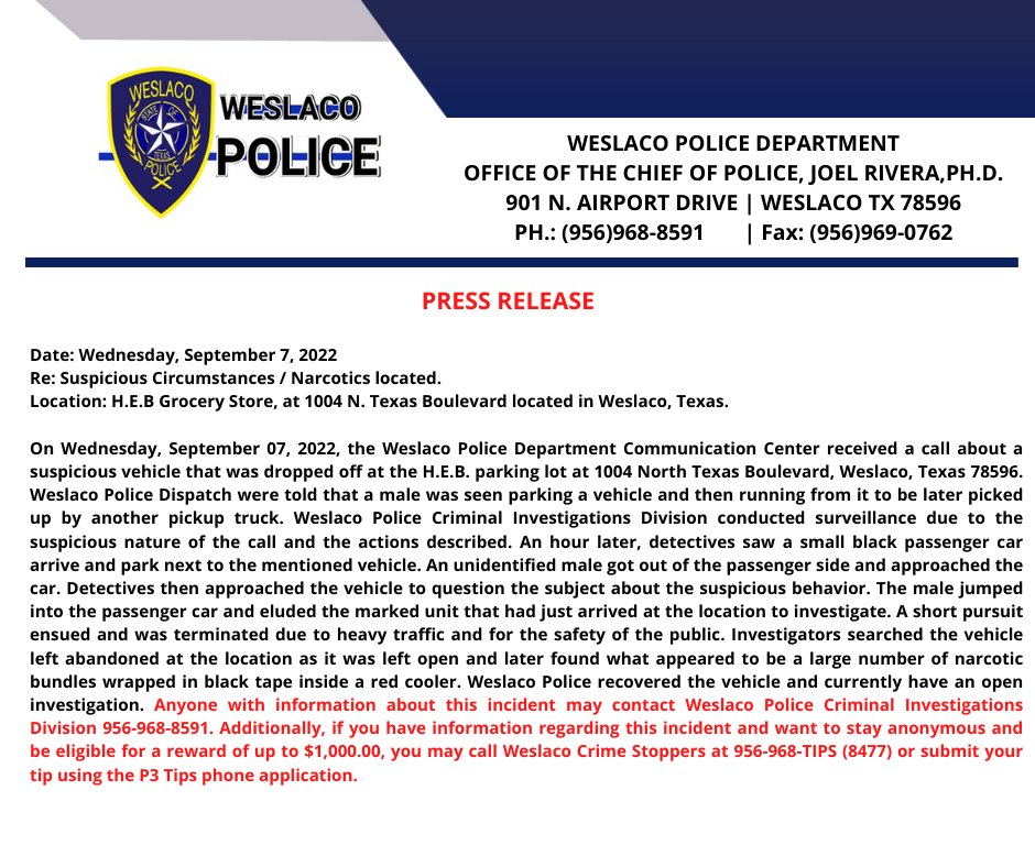 WeslacoPolice tweet media