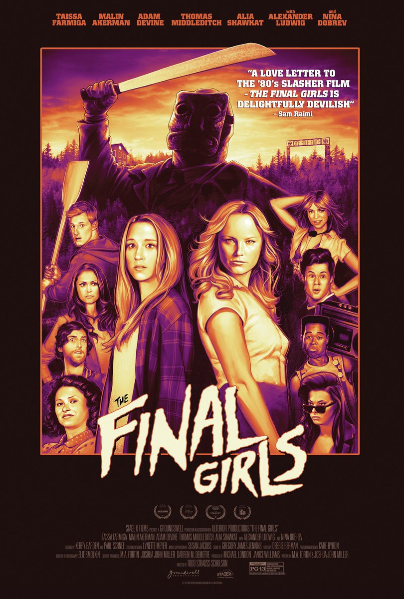 For day 7 of 60 days of #HorrorMovies, I'm going with a modern and what I believe is an instant classic, The Final Girls