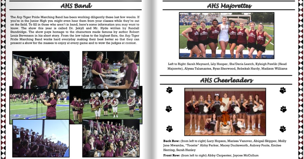 ArpISD's tweet photo. The August issue of our fully student produced Arp ISD newsletter "The Maroon Messenger" is now available at https://t.co/TKf426gy0p for your reading &amp; viewing pleasure.
Please enjoy the hard work of our Arp H.S. students under the direction of CTE Tech teacher Rhonda Pawlik. https://t.co/9Lph4UWiNI