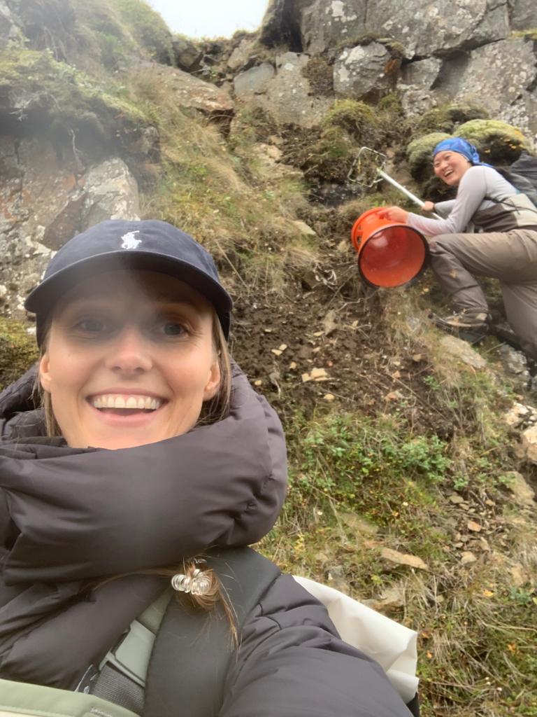 Climbing up some cliffs with <a href="/morrislivi/">Olivia Morris</a> to do some habitat mapping at River Vesturdalsá 💪 #fieldwork #phdlife #habitatmapping #Iceland