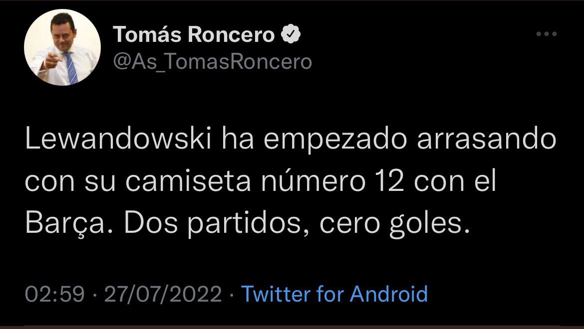 Dadle cariño a este tuit de <a href="/As_TomasRoncero/">Tomás Roncero</a> con un buen RT