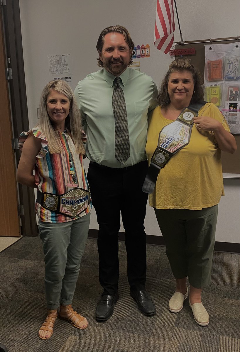 Some may call these two ladies our August Teacher and Paraprofessional of the month for Tarkington Middle School: We call them Super Women! Great job ladies!
