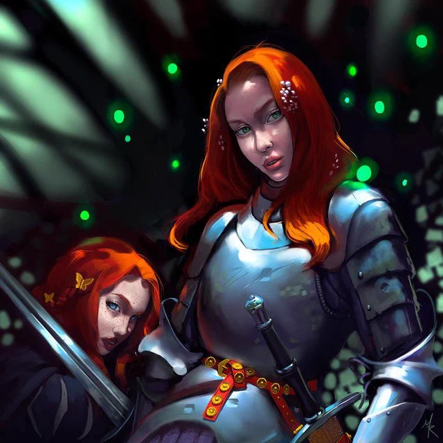 Knight of the Blessing Woods by m-Renoir 