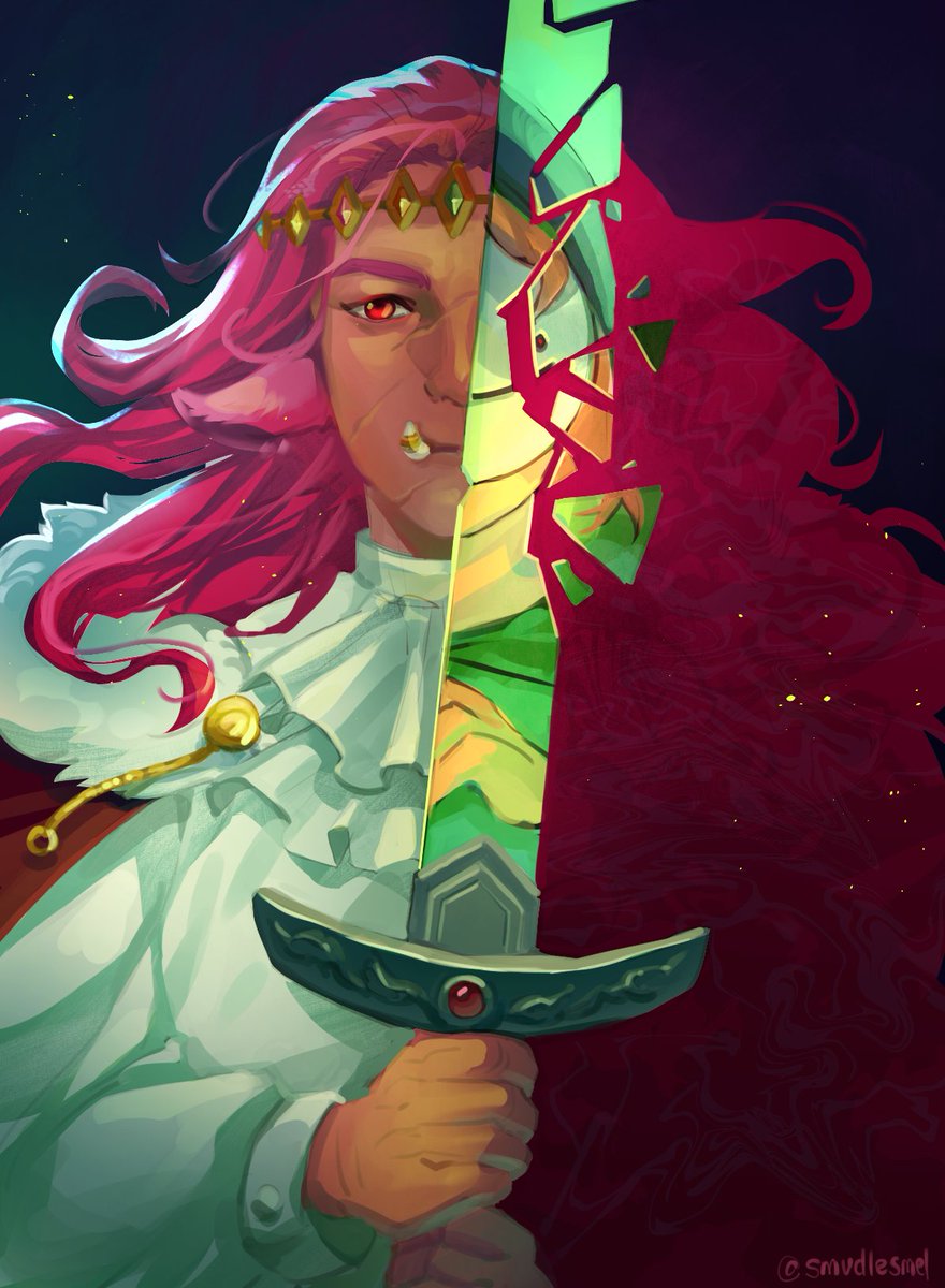 smudlesmel's tweet photo. Day 7, "Mirror"! Rivalsduo for the win!
#swordtember #technofanart #dreamfanart https://t.co/2jG5hl36gp