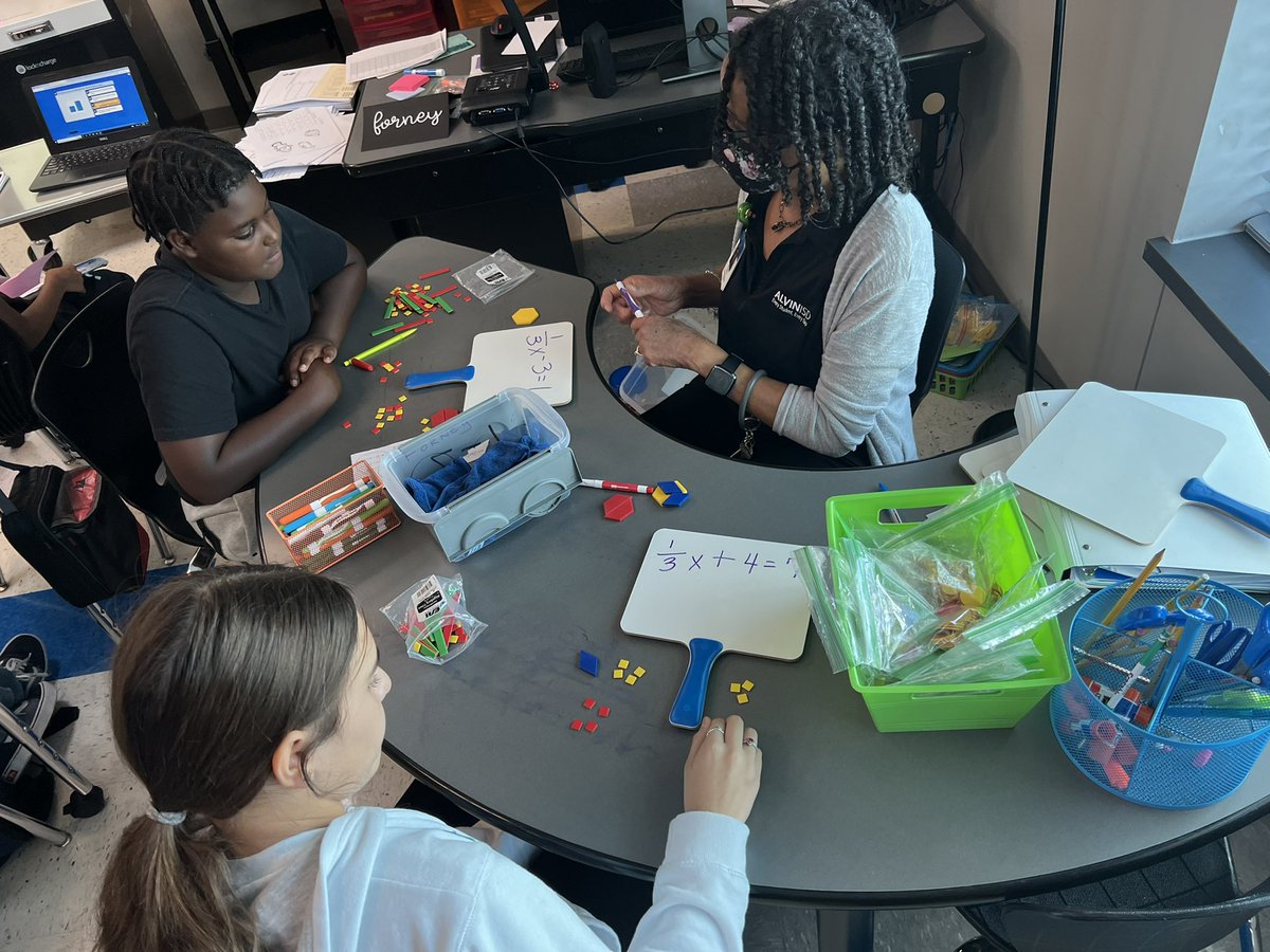 FshawShaw's tweet photo. Intentional small group instruction @RMcNairJH driven by data to promote mathematical fluency. Grateful for our teachers @AlvinISD for using best practices to impact student learning https://t.co/adjYaSs7u5