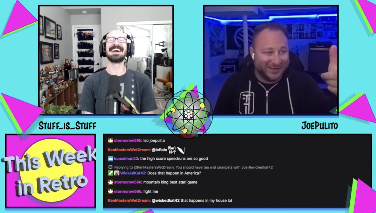 I had a rad time hanging out with @Stuff_is_Stuff for his video series ‘This Week In Retro’. 

If you want to check it out, you can do so here:

video: bit.ly/TWIR-Video
audio: apple.co/3KUwfwA