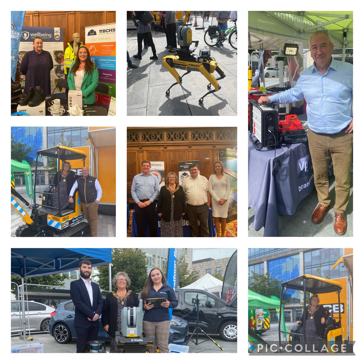 TheSotonMayor's tweet photo. Balfour Beatty suppliers day, great to be invited to meet everyone Spot the dog new technology was interesting, and getting to drive an all electric mini digger was fun. SCC and BBLP in partnership going from strength to strength @scchighways #800thMayor #Civiclife https://t.co/bdSpxcYw1S
