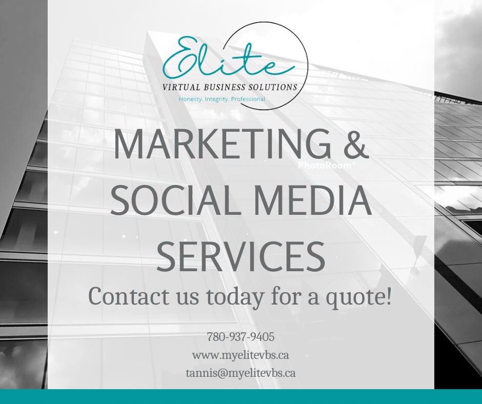 Contact us today! 
elitevbs.ca

#elitevbs #myelitevbs #va #virtualassistant #realestateassistant #reva #yegvirtualassistant #yegbusinessowner #yegbusiness