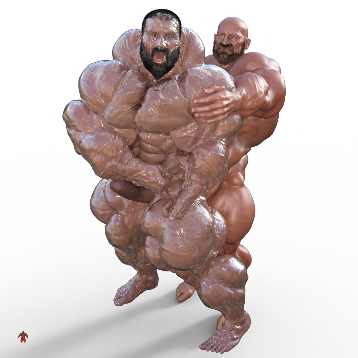 bmpowerful2's tweet photo. Drew and Luc
#bodybuilder #hugemuscles #beard #bearded #patreon #3dart #gay https://t.co/Lh8AaqUDUY