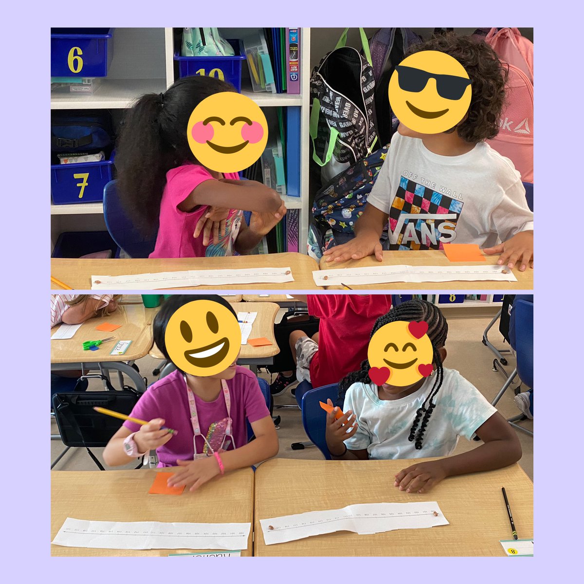 Ambrose4gifted's tweet photo. Number Line Squeeze provided a great way to practice our partnership expectations of respect, clear communication, and cooperation. Math skills included comparing numbers and identifying numbers on a number line. Parents: Look for this in your studentโs backpack. #GuessMyNumber https://t.co/5dL9FnC2bj