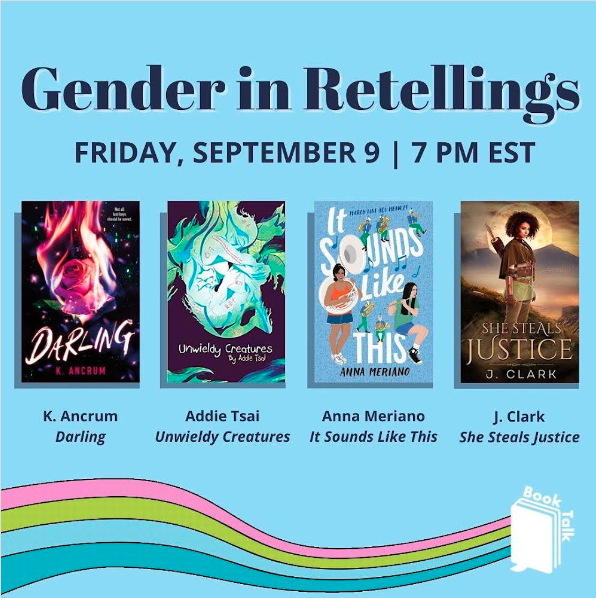 JadedIbisPress's tweet photo. Join Addie Tsai (@addiebrook), author of UNWIELDY CREATURES, in her panel discussion with other brilliant authors, K. Ancrum (Darling), A. Meriano (It Sounds Like This), and J. Clark (She Steals Justice) ππ
π Event: https://t.co/qnhajSQFWz
#bookquotes #UnwieldyCreatures https://t.co/Ma6I4bs2Wg