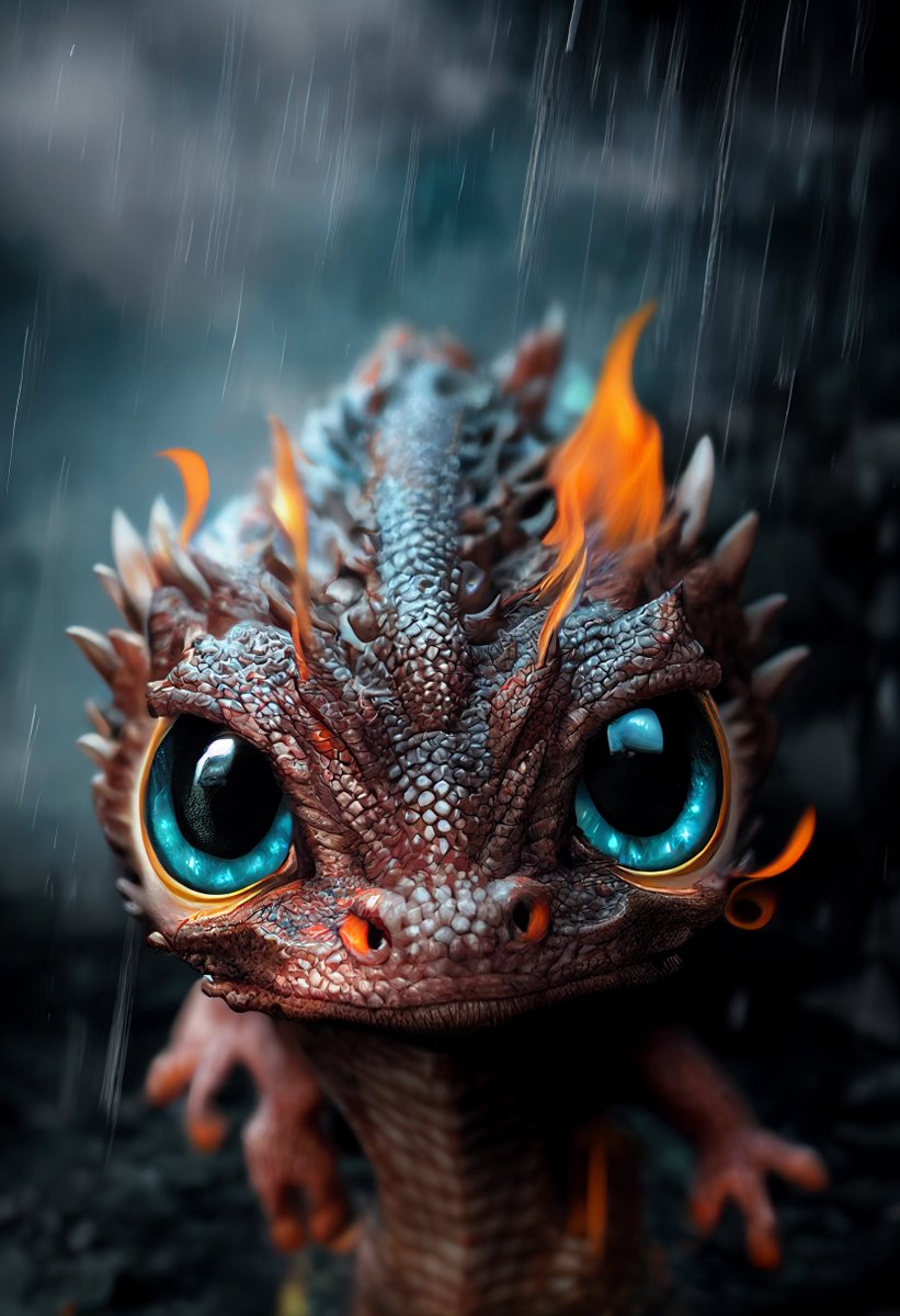 He doesn't like it when you leave him out in the rain. It's not a good way of keeping that fire alive! 🔥☔️