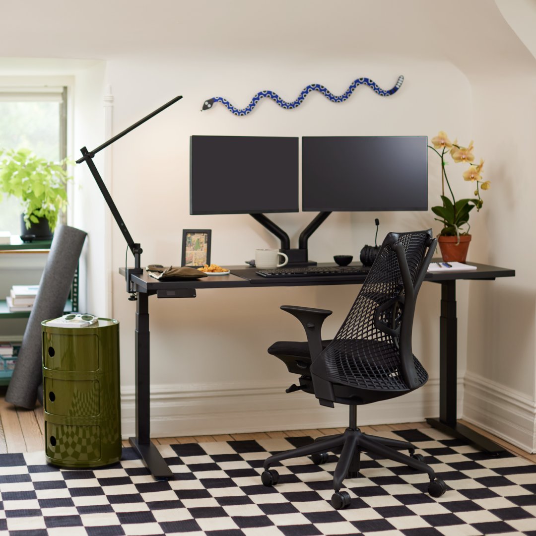 Here are great chairs to pair with Jarvis. Aeron is a sustainable ergonomic icon. The ultra-responsive Cosm feels like it was made for you. Alani is a premium task chair with a laid-back feel. And the eco-friendly Sayl offers support with less material. ms.spr.ly/6019jSjDL