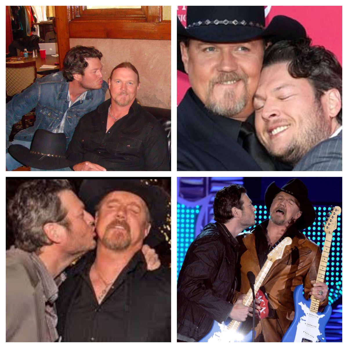 blakeshelton's tweet photo. So excited about @TraceAdkins and @MonarchOnFOX season premiere this Sunday that I had to prove that he and I truly are friends now that he’s actually going to be famous. https://t.co/CIKM1qaJDf