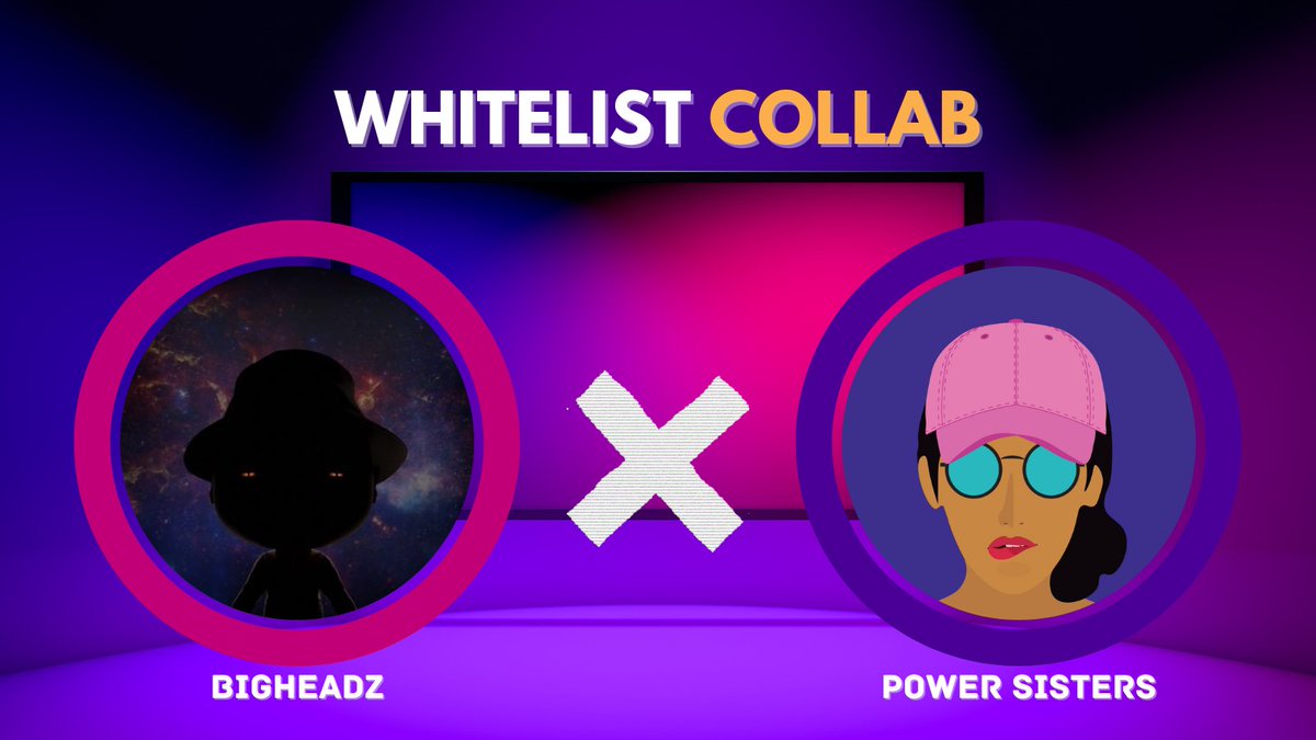 PowerSistersNFT's tweet photo. Power Sisters 🤝bigheadz

🎁 We have 5 bigheadz WL spot to giveaway! 

To enter: 
✨ Follow @Bigheadz_NFT &amp; @PowerSistersNFT
✨ ❤️ &amp; RT
✨ Tag 3 frens

⏰ Ends in 24 hrs 

#NFTCommunity #nft #nfts #NFTGiveaway #NFTdrop  #FreeMint #degen https://t.co/dgBNCR0f0d