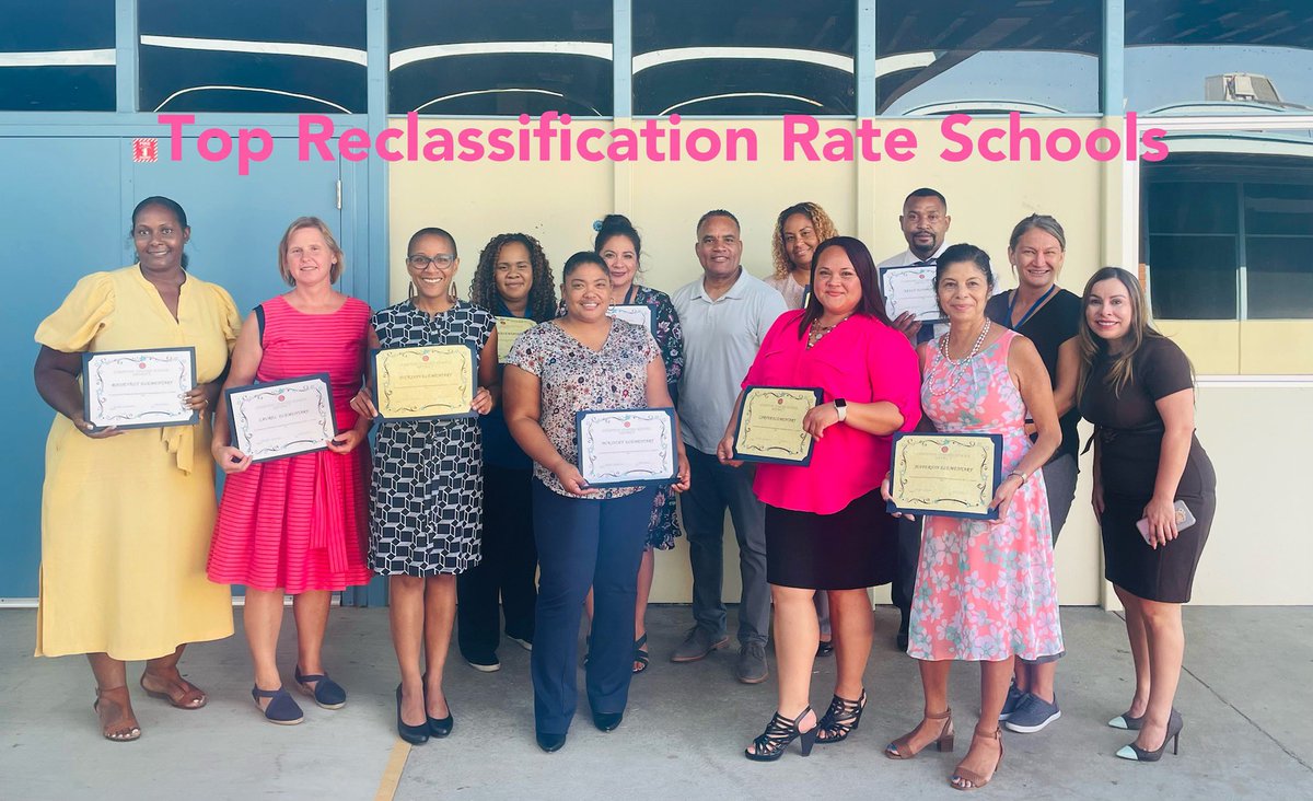 Longfellow made it to the top again! We joined a host of schools for top reclassification rates across the district and state.