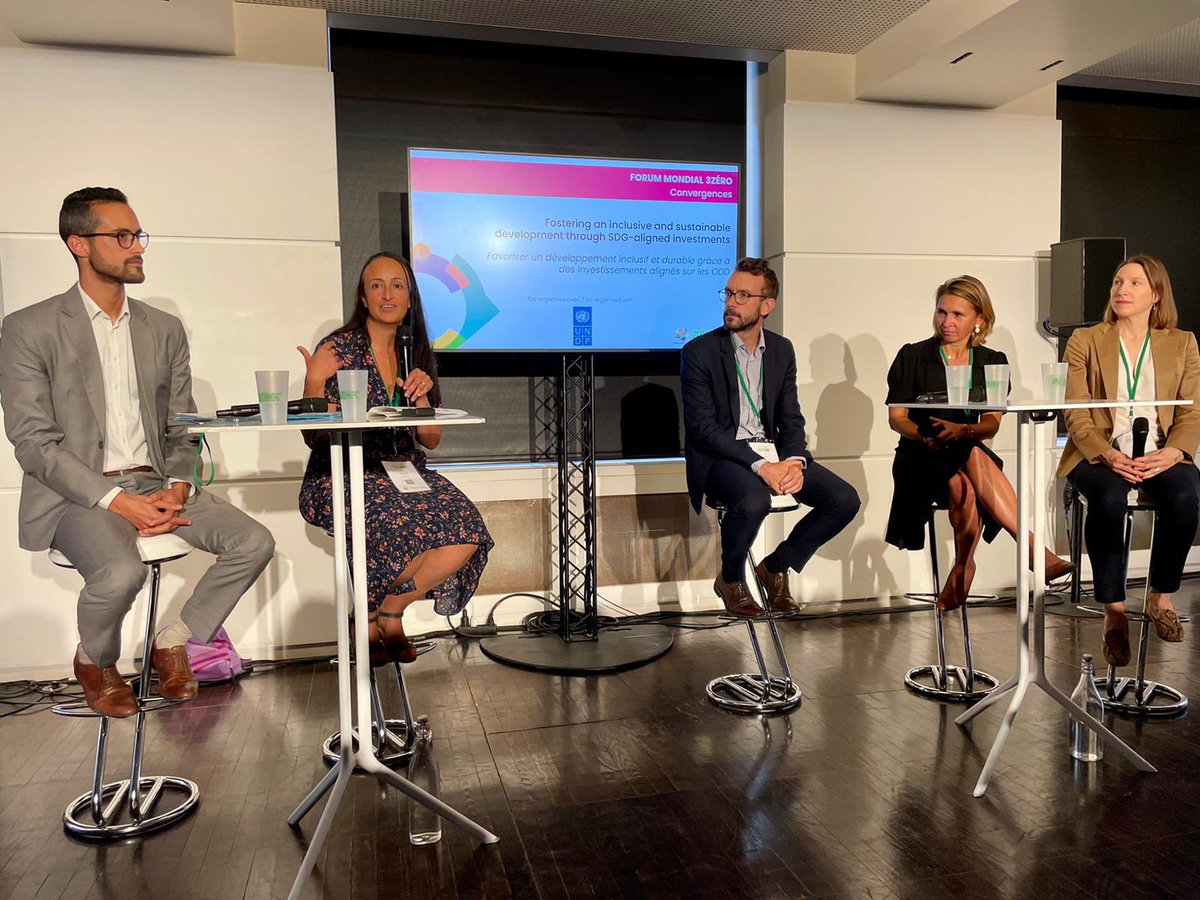 Thank you <a href="/UNDPGeneva/">UNDP Geneva</a> for the invitation! I really enjoyed the discussion and learning from my co-panelists Anne-Laurence <a href="/Mirova_RI/">Mirova</a> , Tenke <a href="/BetterFinanceCH/">Tenke Z</a> and Denis <a href="/Proparco/">Proparco</a>! Thank you to our moderator and to the audience for the challenging questions!#3Zero <a href="/ConvergencesORG/">Convergences</a>