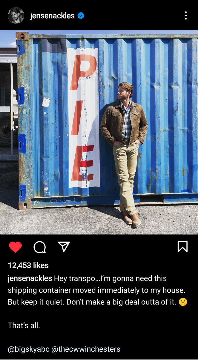 THIS IS NOT A DRILL !!!🚨
Jensen just posted this on IG 😍