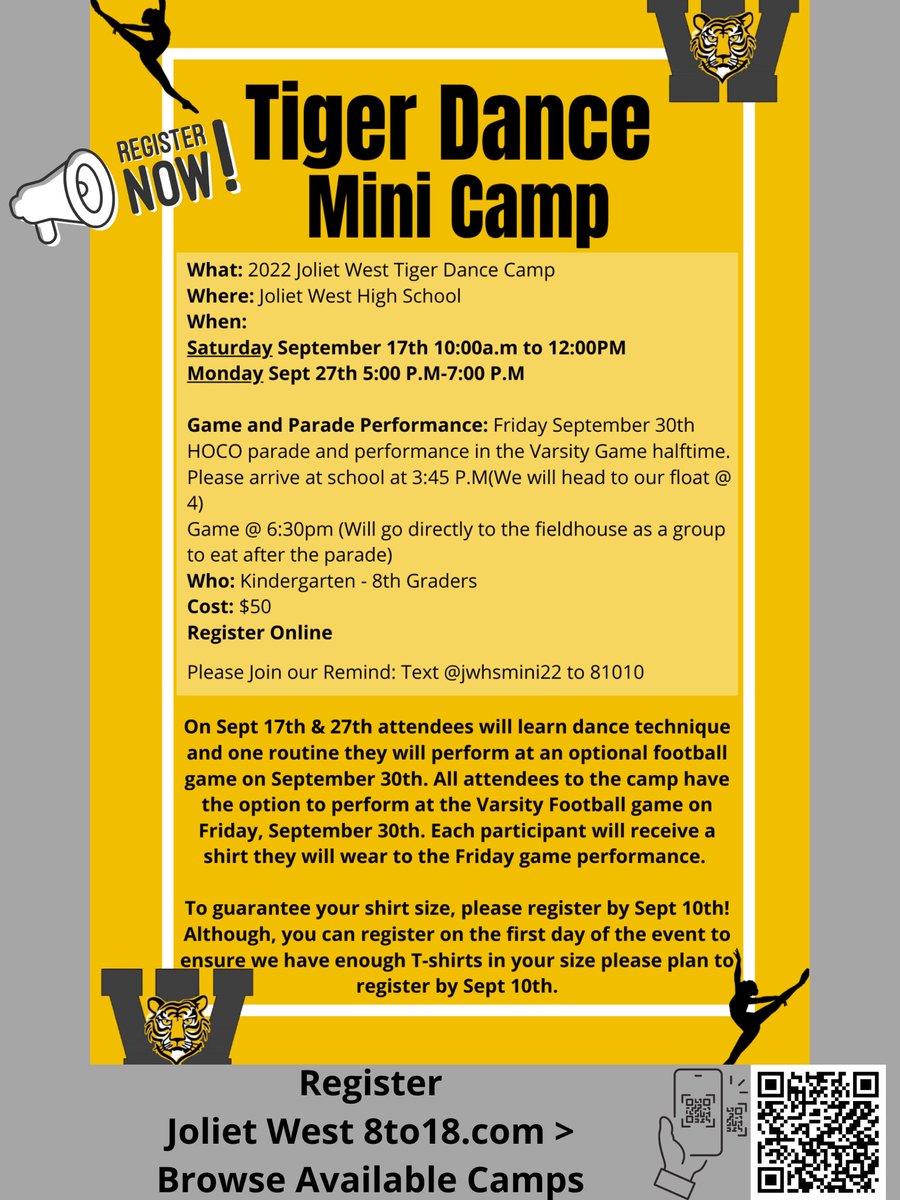 Dance camp! jolietwest.8to18.com/dashboard/cata…