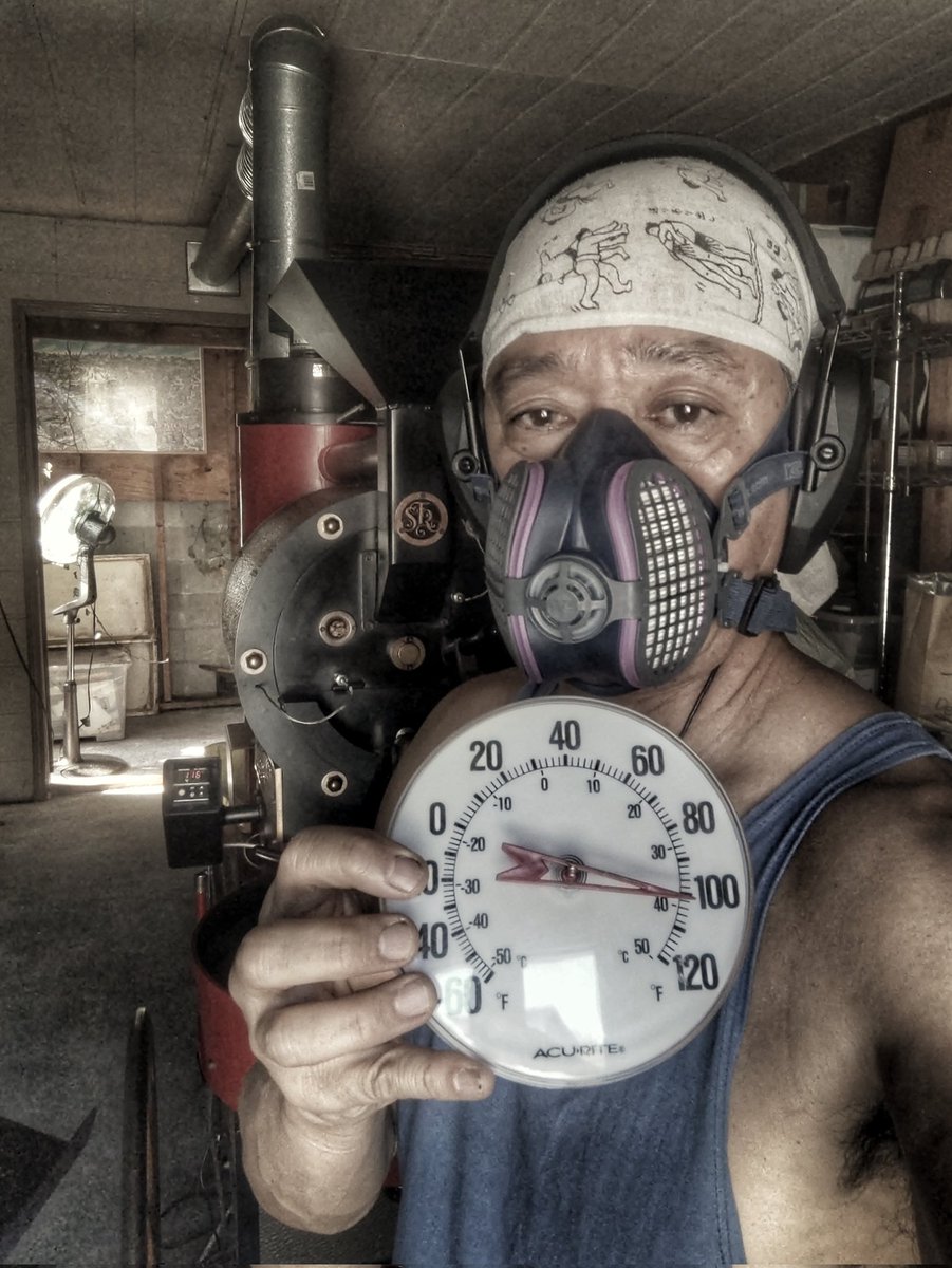 ScottSugawara's tweet photo. Proof-of-life photo roasting coffee during this heat wave ---> https://t.co/gzEHEGbxCE