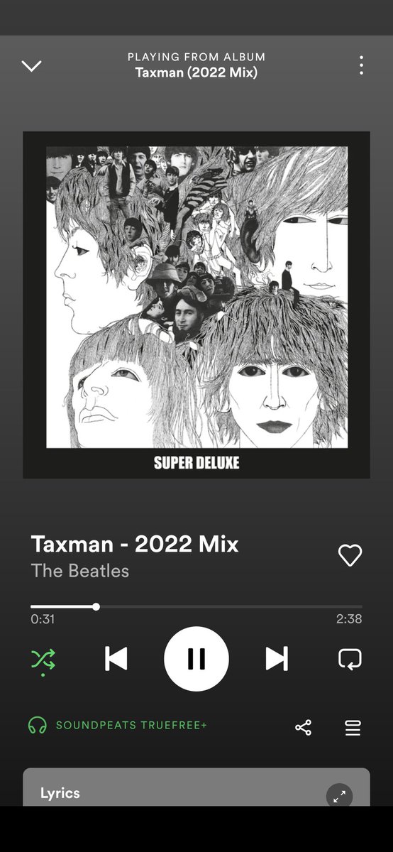 Just found out Revolvers getting the 2022 remaster treatment. First out Taxman. Damn, that cowbell hasn't sounded clearer then it has today. 👌 the last few years have been great for us #TheBeatles fans. 👍