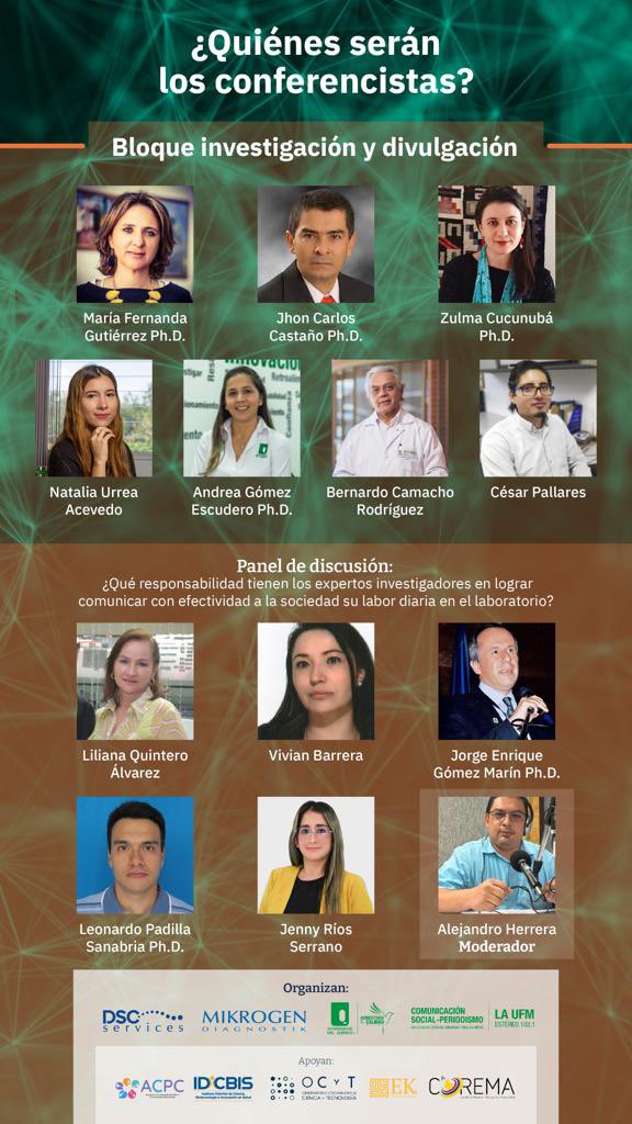 OCyTColombia's tweet photo. ¿Ya conoces a los conferencistas invitados a nuestro I Simposio Nacional de Ciencia al Servicio de la Ciudadanía?
Conócelos e inscríbete aquí: https://t.co/vASHhDWtTS
@dscservices @Uniquindio
Apoyan: @IDCBIS @OCyTColombia #ACPC #EKDigital https://t.co/wqj8dy4mBQ