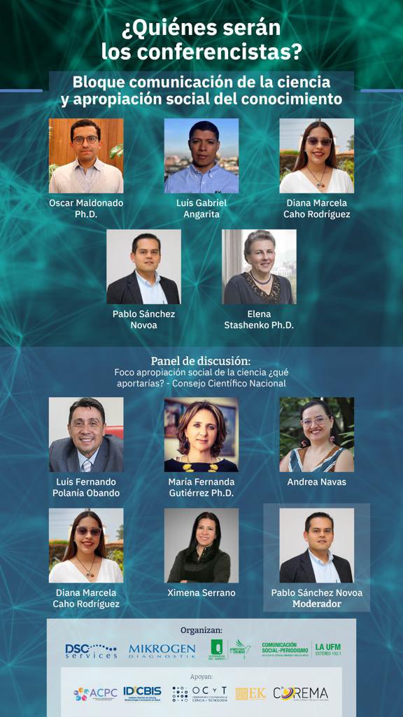 OCyTColombia's tweet photo. ¿Ya conoces a los conferencistas invitados a nuestro I Simposio Nacional de Ciencia al Servicio de la Ciudadanía?
Conócelos e inscríbete aquí: https://t.co/vASHhDWtTS
@dscservices @Uniquindio
Apoyan: @IDCBIS @OCyTColombia #ACPC #EKDigital https://t.co/wqj8dy4mBQ