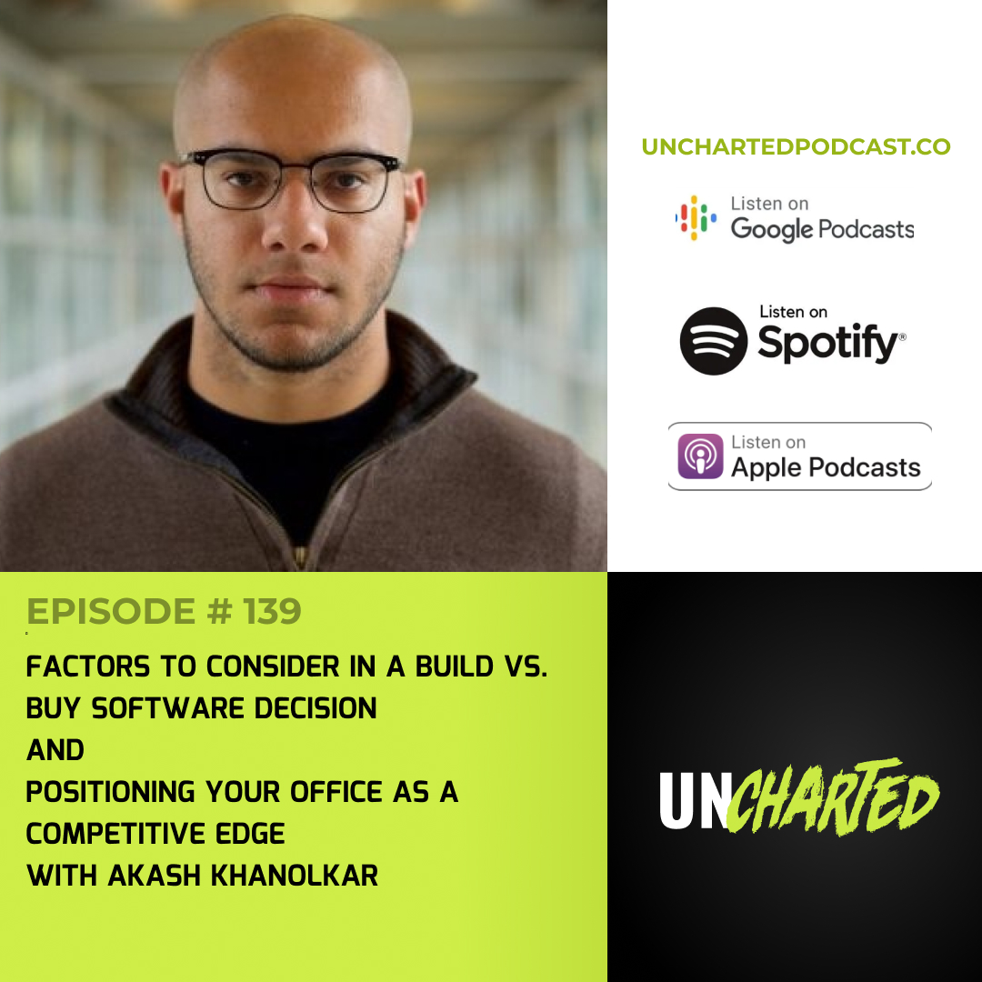 Uncharted Podcast (@_unchartedpod) on Twitter photo Enjoyed having <a href="/akash_khanolkar/">Akash Khanolkar</a> on the podcast this week where we discussed when you should buy vs. build software, as well as how they've been able to use their New York office as a competitive advantage.
Tune in here -> unchartedpodcast.co/episodes/akash… Enjoyed having <a href="/akash_khanolkar/">Akash Khanolkar</a> on the podcast this week where we discussed when you should buy vs. build software, as well as how they've been able to use their New York office as a competitive advantage.
Tune in here -> unchartedpodcast.co/episodes/akash…