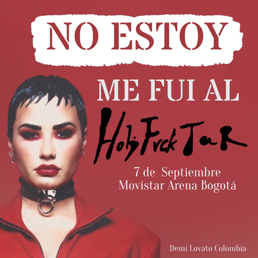 dlovatocolombia's tweet photo. ESTE ES NUESTRO MOOD 🚨🚨

Faltan menos de 4 horas para ver a @ddlovato con su #HolyFvckTour . https://t.co/kxIpj6Yjiy
