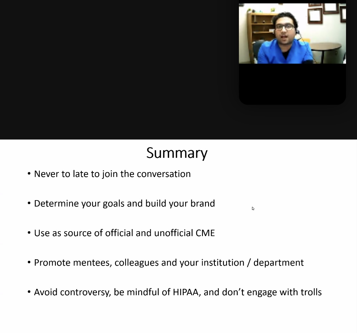 @CreightonGi faculty & fellows had the honor of hosting the all-⭐️ #SoMe extraordinaire, Dr. @BilalMohammadMD for our #GIGrandRounds. A brilliant & insightful talk on “Leveraging Social Media for Medical Education, Professional Advancement and Branding: Tips and Tricks”