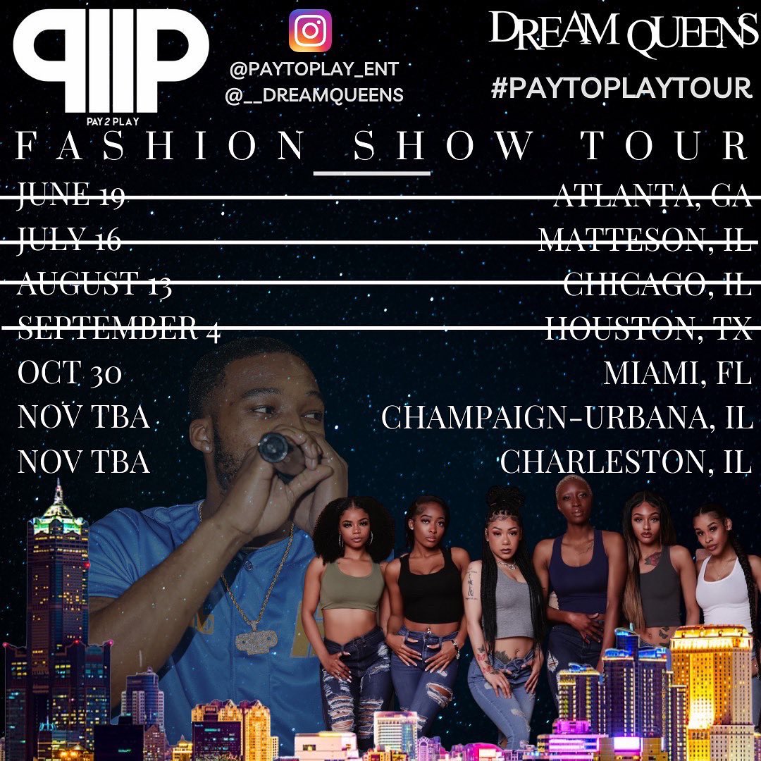 _shawnmitch's tweet photo. This is a CHICAGO To Miami TakeOva🗣PayToPlay Presents “Party, Pop Up & Pose” A Day Party, Pop Up Shop🛍and Fashion Show all in one. Sunday, Oct 30th, Doors🚪open at 2pm
#PayToPlayTour #ChicagosNextTopModels #DreamQueens https://t.co/vNbRK6ufmD