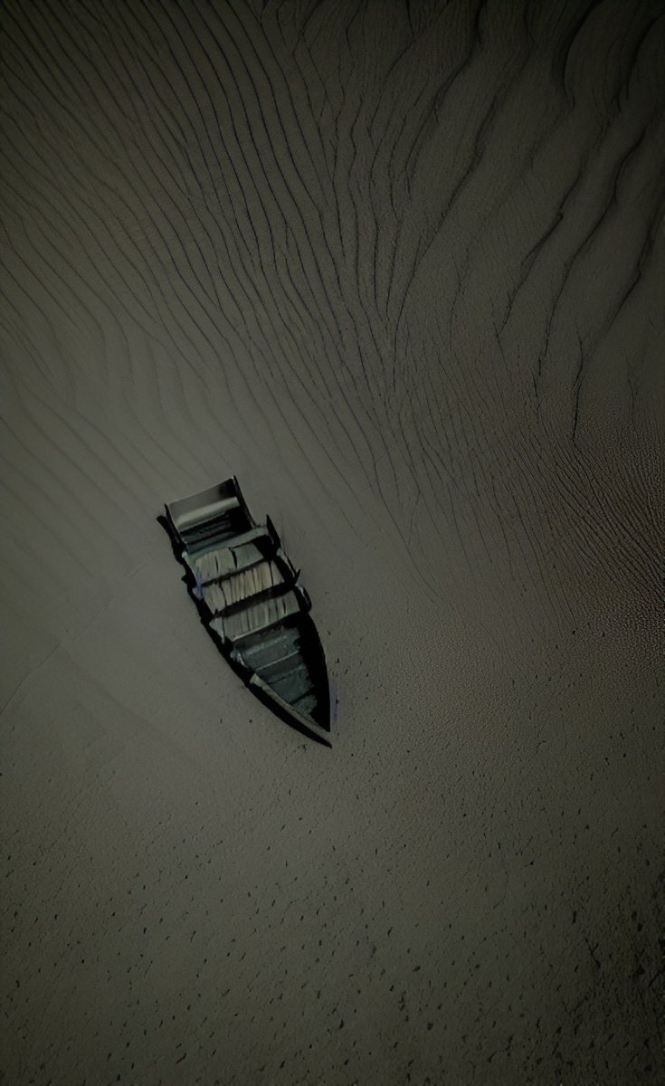 AIWastelands's tweet photo. @john_f_leonard Dry Lakes and Useless Boats. #AIart #apocalyptic #WastelandWednesday https://t.co/LssVvzK1Qe