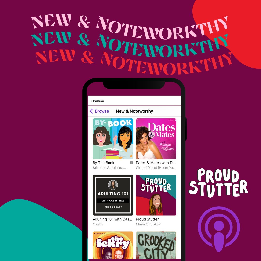 ProudStutter's tweet photo. Thank you @ApplePodcasts again for this incredible recognition! #VerbalDiversity #ProudStutter #DisabilityPride #DisabilityTwitter #Podcasts #Podcasting https://t.co/cpI1d0kxcr