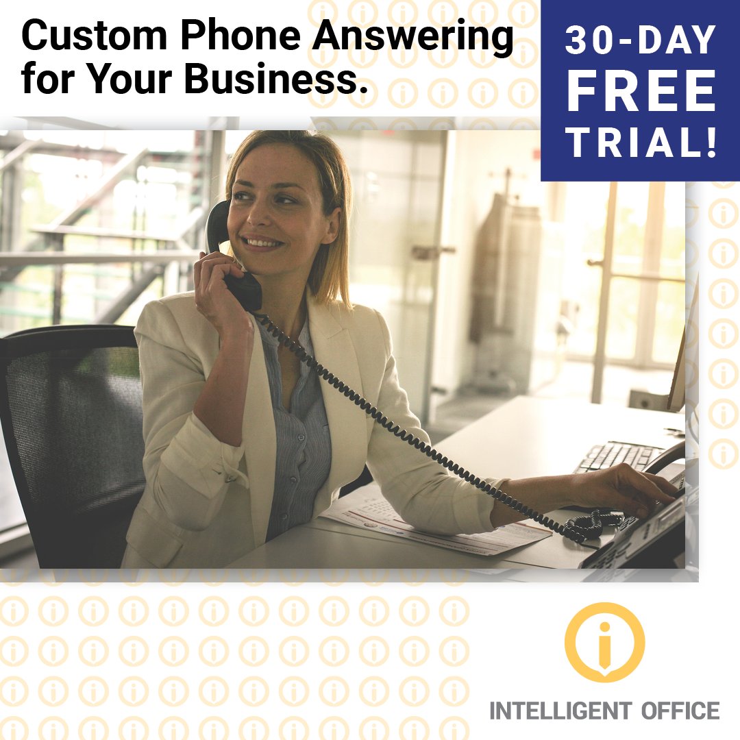IntellOfficeART's tweet image. Spend less time handling the phones &amp;amp; more time taking care of business with Custom Phone Answering by Intelligent Office.

30 day FREE Trial! bit.ly/iolivephoneans…

#WorkIntelligently #AnsweringService #ReliableSmallBusinessSolutions #IntelligentOffice