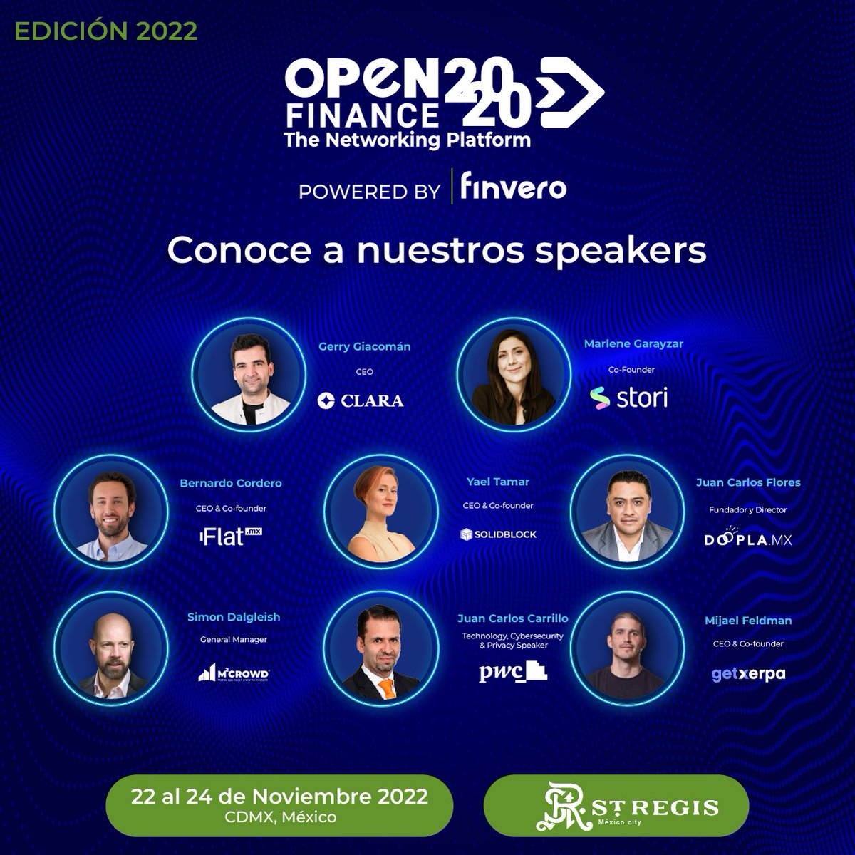 Open_Finance_20's tweet image. 📣Luces, camara, acción
¡Vive la experiencia de ser Speaker en el evento más importante en LATAM Open Finance 2020 edición 2022! 🎤

Da clic en el enlace y regístrate.​
​docs.google.com/forms/d/e/1FAI…

#openfinance2020 #speaker #evento