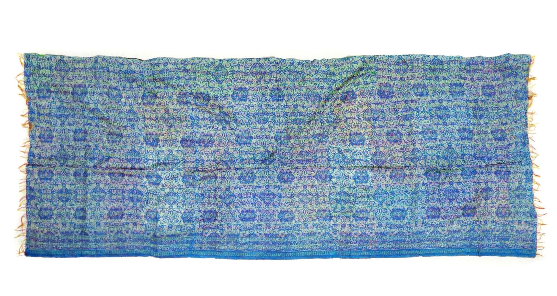 Handmade patch work long Silk Kantha Scarf Neck Wrap Stole Dupatta Collar Neckerchief Scarves KT49